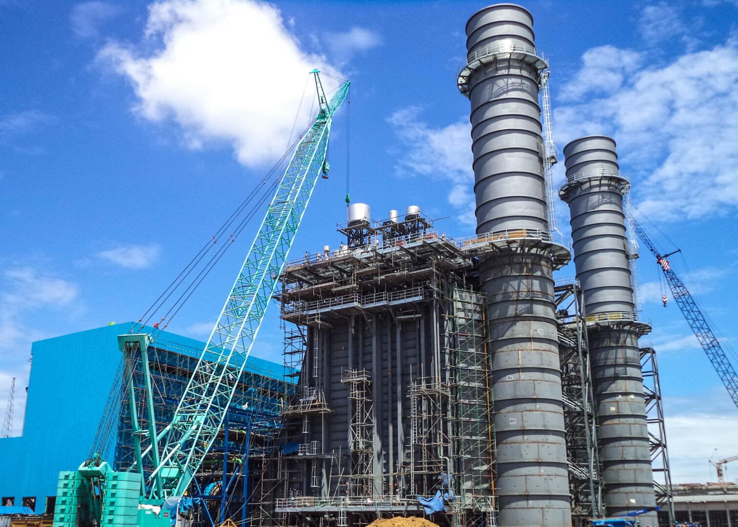 Construction phase of power plant Construction phase of power plant